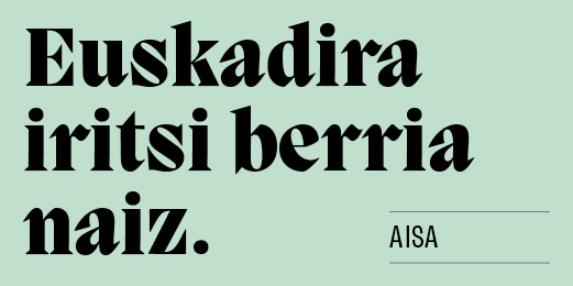 Acabo de llegar a Euskadi